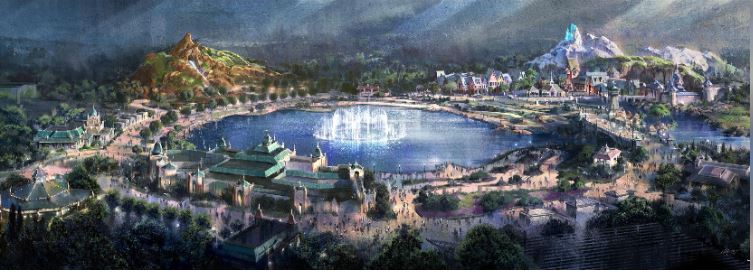 Park-Übersicht Disney Adventure World mit Adventure Way