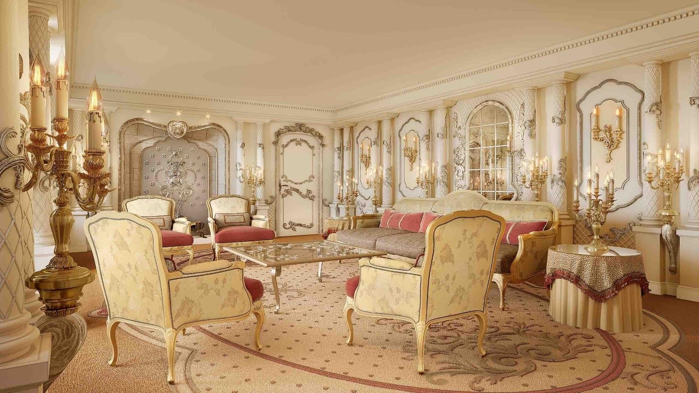 Speisesaal mit Disney-Eleganz